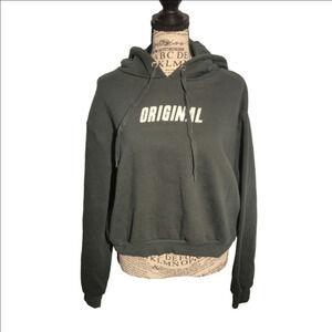 Hoodie H&M Divided Unisex Dark Green Size Large